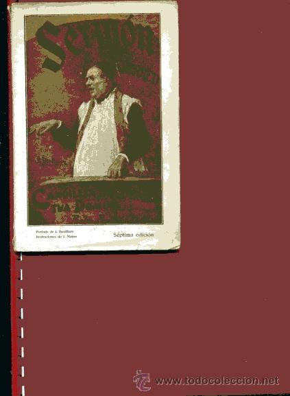 Libros antiguos: SERMON SOBRE LA PATRIA CELESTIAL con Avemaria CANDILETA TABERNACULA, original 1920