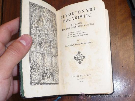 Libros antiguos: Devocionario eucaristico. 1936, con su funda. - Foto 3
