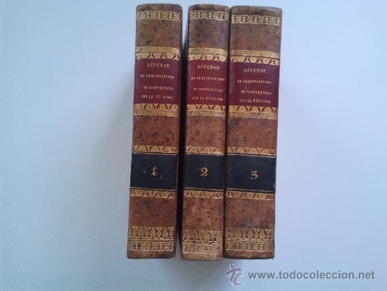 Libros antiguos: DEFENSE DU CHRISTIANISME - Foto 1