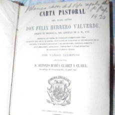 Libros antiguos: VENDO LIBRO, CARTA PASTORAL, (AÑO DE EDICIÓN 1877).