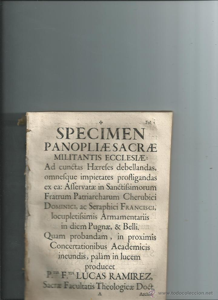 Livros antigos: 1750 - RARO TRATADO DE HEREJIAS DEL ARZOBISPO DE TUY LUCAS RAM&Iacute;REZ GAL&Aacute;N - GALICIA SEVILLA CORDOBA