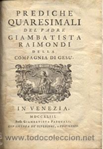 Libros antiguos: PREDICHE QUARESIMALI &ndash; A&ntilde;o 1743 - Foto 2