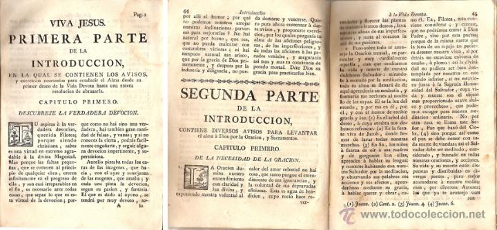Libros antiguos: INTRODUCCI&Oacute;N A LA VIDA DEVOTA &ndash; A&ntilde;o 1791 - Foto 2