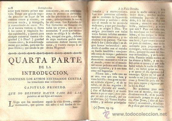 Libros antiguos: INTRODUCCI&Oacute;N A LA VIDA DEVOTA &ndash; A&ntilde;o 1791 - Foto 4