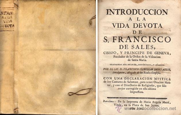 Libros antiguos: INTRODUCCI&Oacute;N A LA VIDA DEVOTA &ndash; A&ntilde;o 1762 - Foto 1