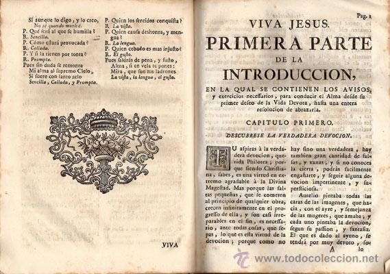 Libros antiguos: INTRODUCCI&Oacute;N A LA VIDA DEVOTA &ndash; A&ntilde;o 1762 - Foto 3