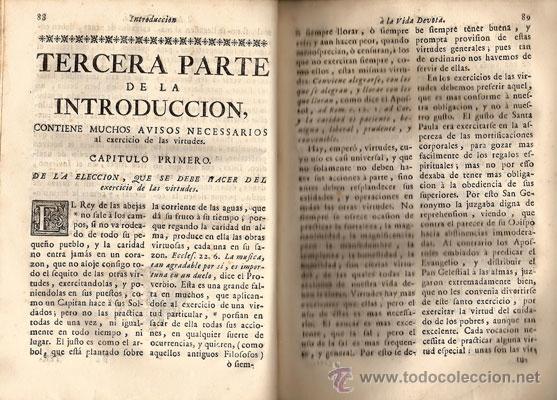 Libros antiguos: INTRODUCCI&Oacute;N A LA VIDA DEVOTA &ndash; A&ntilde;o 1762 - Foto 5