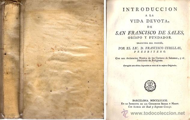 Libros antiguos: INTRODUCCI&Oacute;N A LA VIDA DEVOTA &ndash; A&ntilde;o 1791 - Foto 1