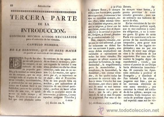 Libros antiguos: INTRODUCCI&Oacute;N A LA VIDA DEVOTA &ndash; A&ntilde;o 1791 - Foto 3