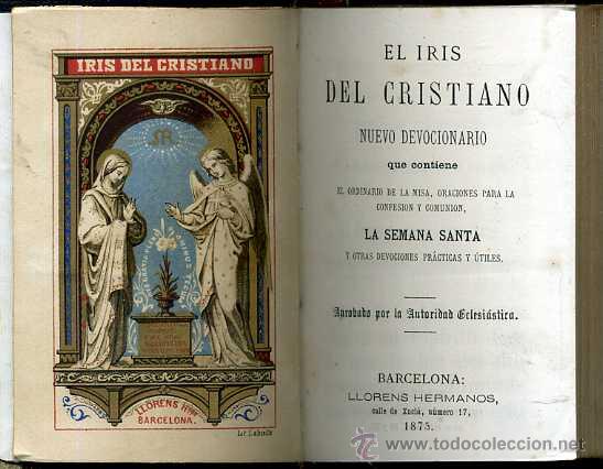 Libros antiguos: EL IRIS DEL CRISTIANO (1875) - Foto 1