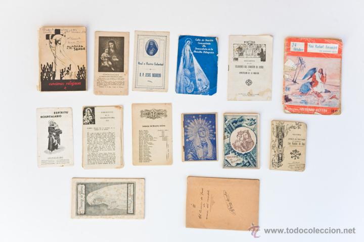 Libros antiguos: LOTE 14 LIBRILLLOS RELIGIOSOS DEVOCIONARIOS, ORACIONES, NOVENA ETC