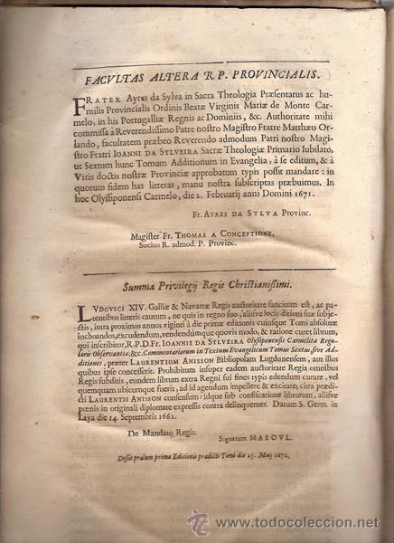 Libros antiguos: COMMENTARIJ IN TEXTVM EVANGELICVM - A&ntilde;o 1681 - Foto 9