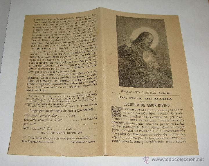 Libri antichi: La hija de Maria. Junio de 1911. Escuela del Amor Divino.