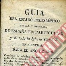 Libros antiguos: GUIA DEL ESTADO ECLESIÁSTICO. 1828. Lote 48636671