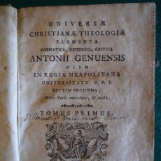 Libros antiguos: TEOLOGIA ELEMENTAL DEL CRISTIANISMO DE 1776. Lote 49025313