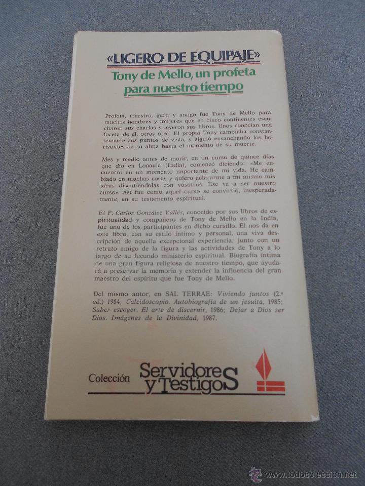 Libros antiguos: LIGERO DE EQUIPAJE - Foto 2