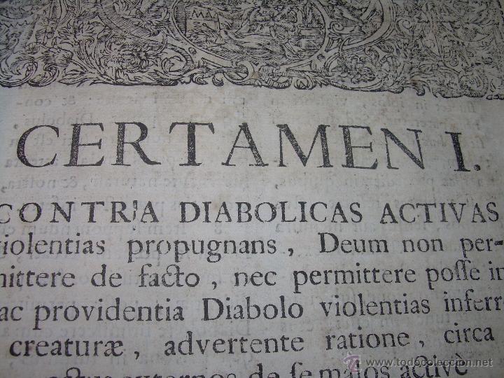 Libros antiguos: EXORCISMOS: GONZÁLEZ MATEO, Diego- “Bellum Theologicum adversas Diabolicas Violentias”-SIGLO XVIII - Foto 19 - 49294679