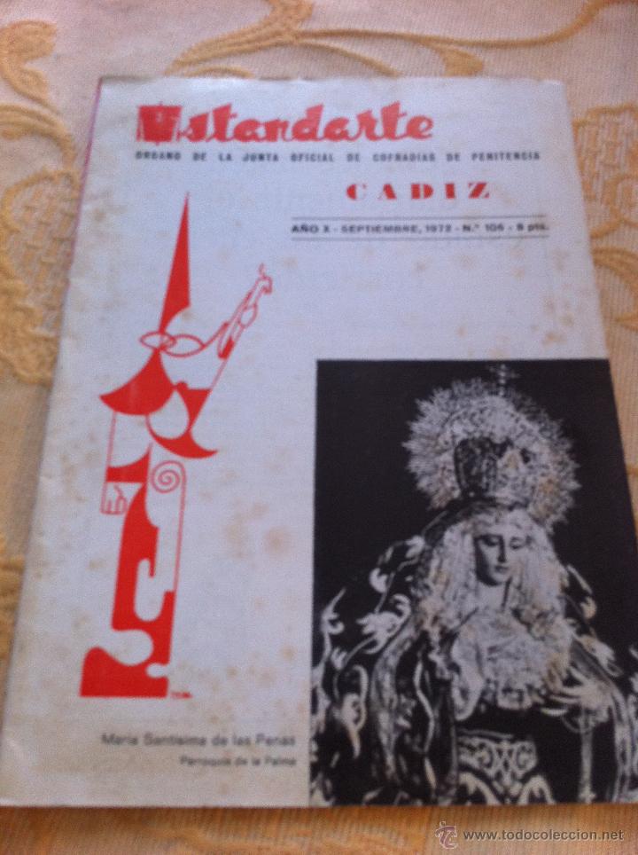 Old books: SEMANA SANTA DE CADIZ. ESTANDARTE N&Uacute;M. 106 1972