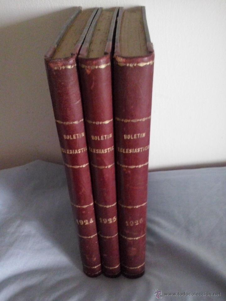 Libros antiguos: 5 tomos del boletin oficial del obispado de cadiz a&ntilde;os 1923,1924-25, 26 y 27Buen estado.pastas duras