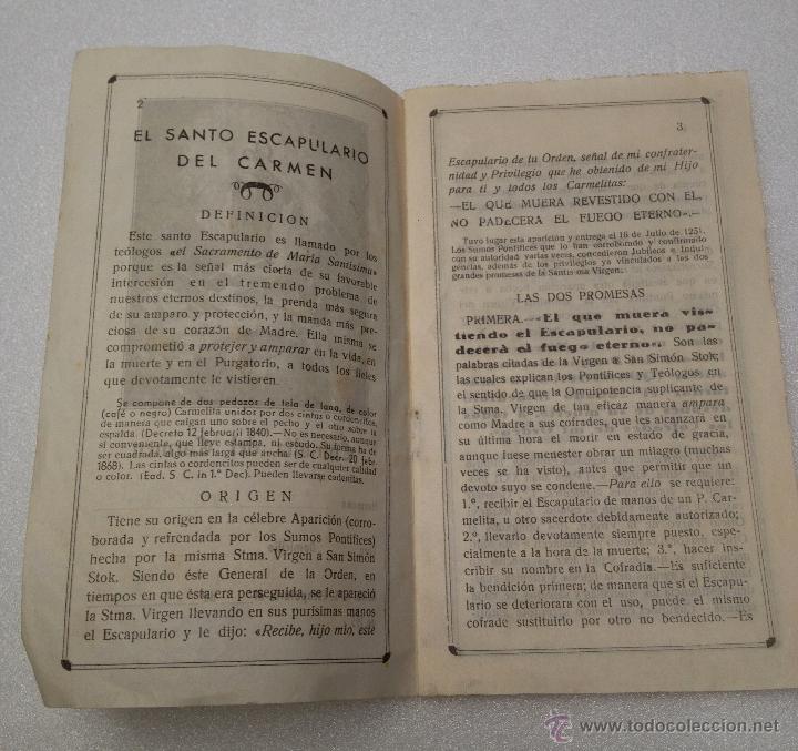 Libros antiguos: LIBRILLO COFRADIA DEL CARMEN - Foto 2
