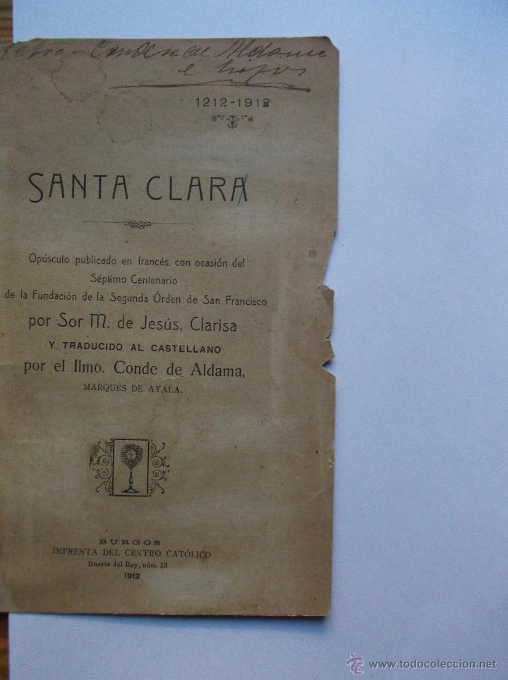 Libros antiguos: SANTA CLARA - 1912 - Foto 4