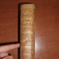 Libros antiguos: REVISTA POPULAR ILUSTRADA, ENCUADERNADA. AÑO 1892 COMPLETO.. Lote 52521390