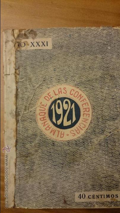 Antiquarische B&uuml;cher: ALMANAQUE DE LAS CONFERENCIAS de San Vicente de Paul, 1921, CONSEJO CENTRAL DE CATALU&Ntilde;A