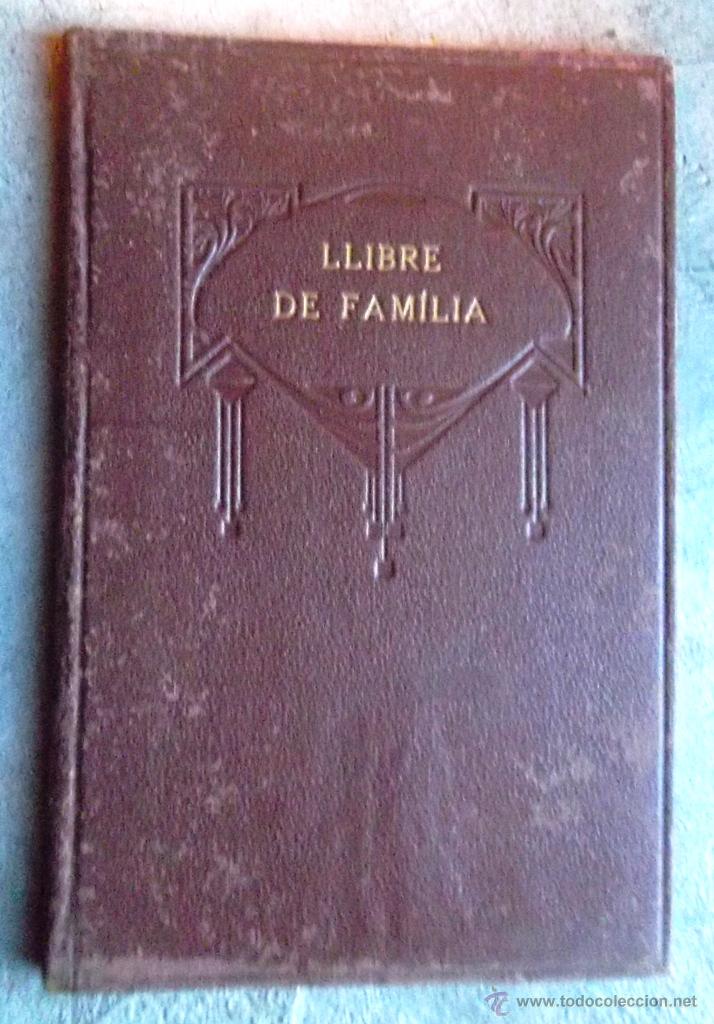 Libros antiguos: Llibre de fam&iacute;lia. Foment de Pietat 1936 3a ed. sense usar; molt bon estat v fotos