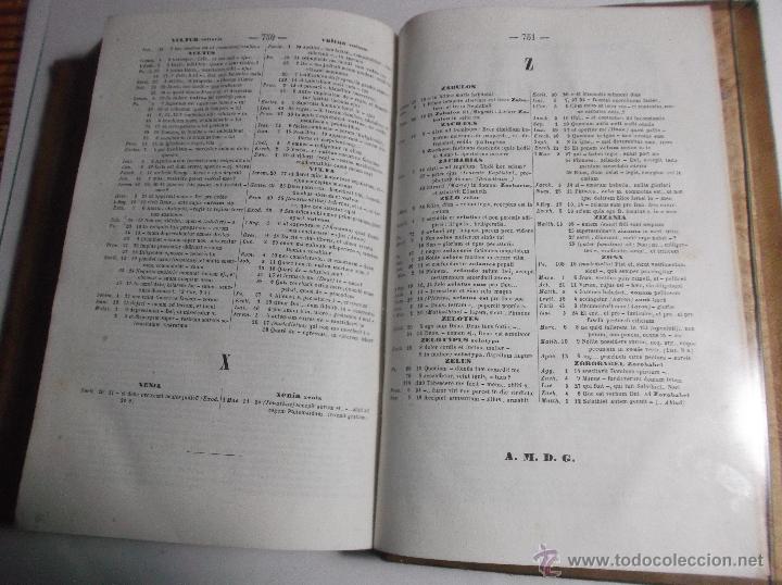 Libros antiguos: CONCORDANTIARUM SS. SCRIPTURAE MANUALES - 1864. - Foto 6