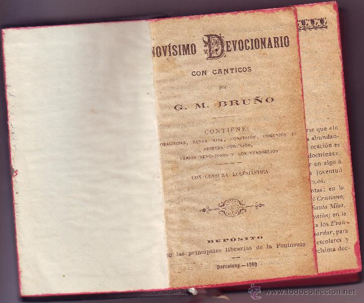Libros antiguos: NOV&Iacute;SIMO DEVOCIONARIO CON C&Aacute;NTICOS 1900 - Foto 1