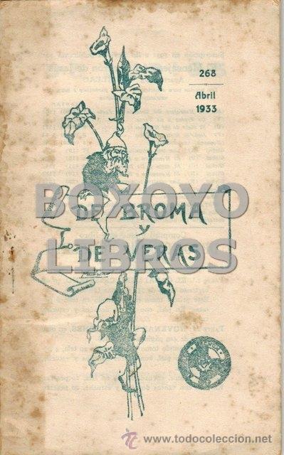 Libri antichi: S. de P. y R. V. De jud&iacute;os. Col. De broma y de veras n&uacute;m. 268
