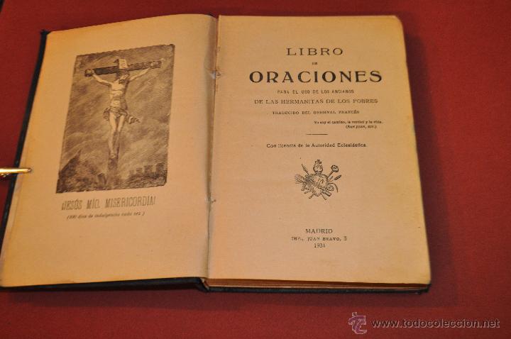 Livres anciens: LIBRO DE ORACIONES PARA EL USO DE ANCIANOS DE LAS HERMANITAS POBRES 1934 ARE3