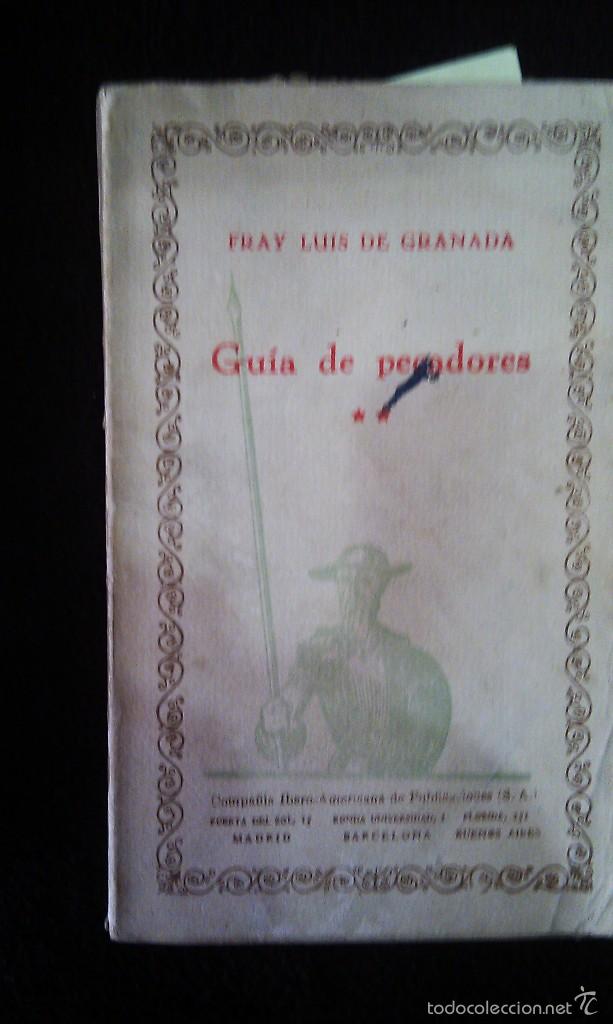 Libros antiguos: FRAY LUIS DE GRANADA ( GUIA DE PECADORES ) - Foto 1