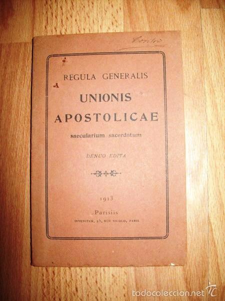 Livros antigos: UNIONIS apostolicae : Saecularium sacerdotum