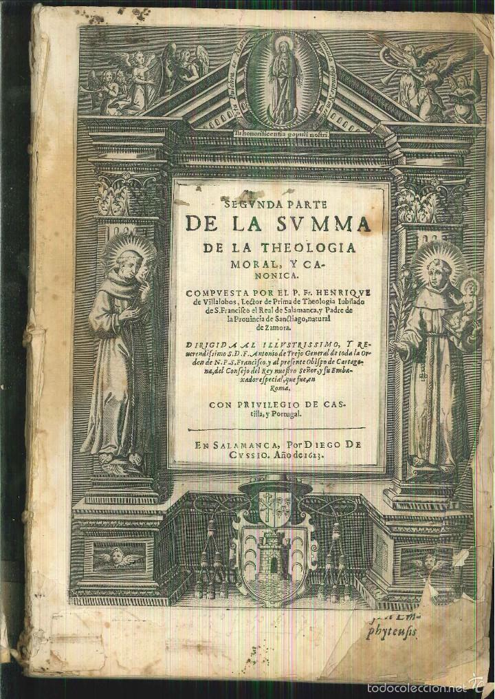 segunda parte de la summa de la theologia moral - Buy Antique books about  religion on todocoleccion