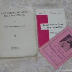 Libros antiguos: VENDO LIBRO, SAN PABLO APOSTOL DE LAS GENTES, DE REGALO DOS LIBRETOS.