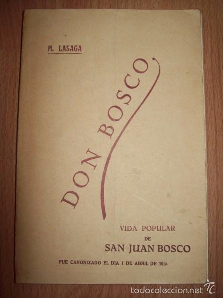 Old books: LASAGA, M. Don Bosco : Vida popular