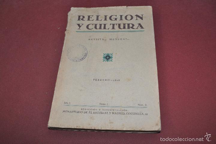 Livres anciens: religion y cultura revista mensual febrero 1928 tomo I n&uacute;m. 2 - ARE3