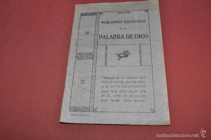 Livres anciens: porciones escogidas de la palabra de dios compiladas por la casa biblica de los angeles - are3
