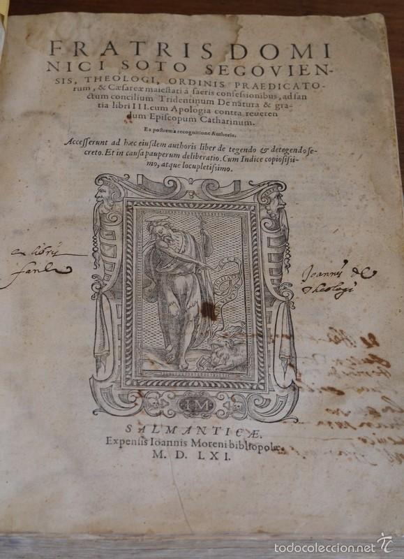 domingo de soto: de natura et gratia libri iii. - Buy Antique books about  religion on todocoleccion