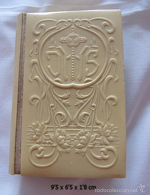 Libros antiguos: PETIT PAROISSIEN ROMAIN 1913 LIBRO MISAL RELIGIOSO ANTIGUO BAQUELITA