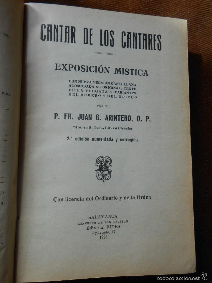 Libros antiguos: CANTAR   DE   LOS   CANTARES -1925 2&ordf; ed. Aumentada y Corregida - Foto 3