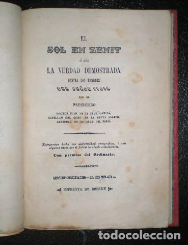 Antiquarische B&uuml;cher: GARCIA, JUAN DE LA CRUZ: EL SOL EN ZENIT &Oacute; LA VERDAD DEMOSTRADA CONTRA LOS ERRORES DEL SE&Ntilde;OR VIGIL