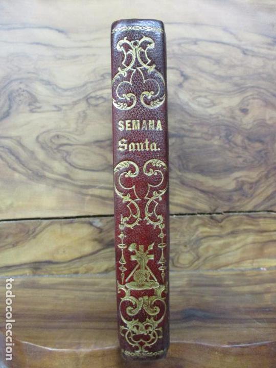 Libros antiguos: OFICIO DE LA SEMANA SANTA. C. 1800. - Foto 2