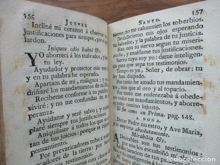 Libros antiguos: OFICIO DE LA SEMANA SANTA. C. 1800. - Foto 5