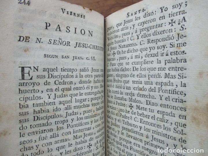 Libros antiguos: OFICIO DE LA SEMANA SANTA. C. 1800. - Foto 6
