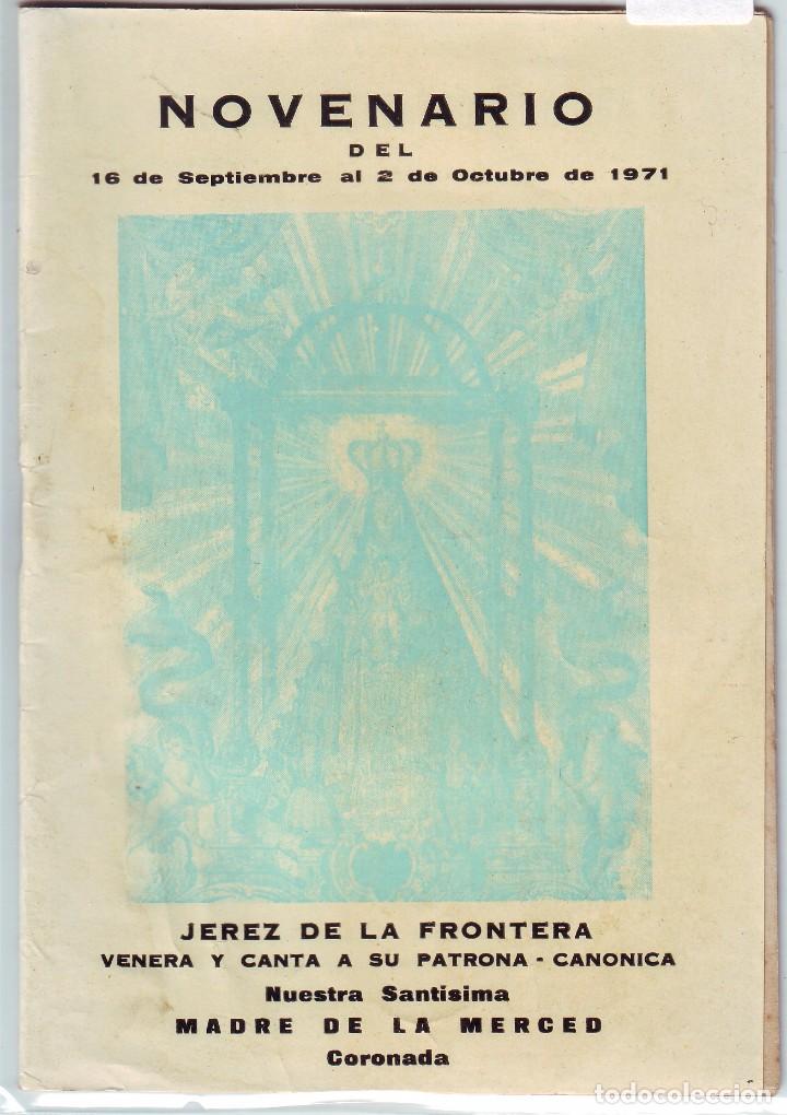 Livres anciens: LT-011  NOVENARIO NTRA. SANT&Iacute;SIMA MADRE DE LA MERCED CORONADA JEREZ DE LA FRONTERA
