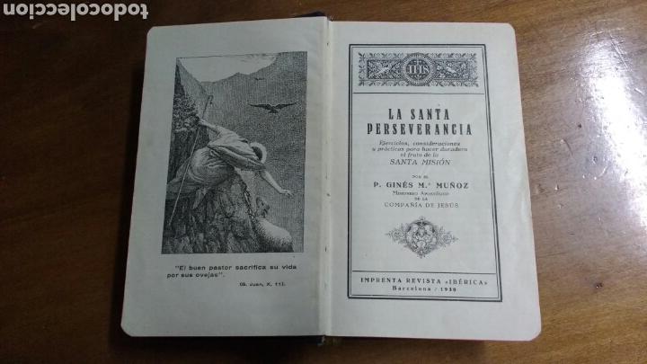 Libros antiguos: Libro LA SANTA PERSEVERANCIA. Ejercicios,..... A&ntilde;o 1930 - Foto 1