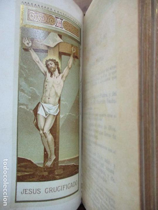 Libros antiguos: LIBRO DE HORAS ABREVIADO. 1891. - Foto 5