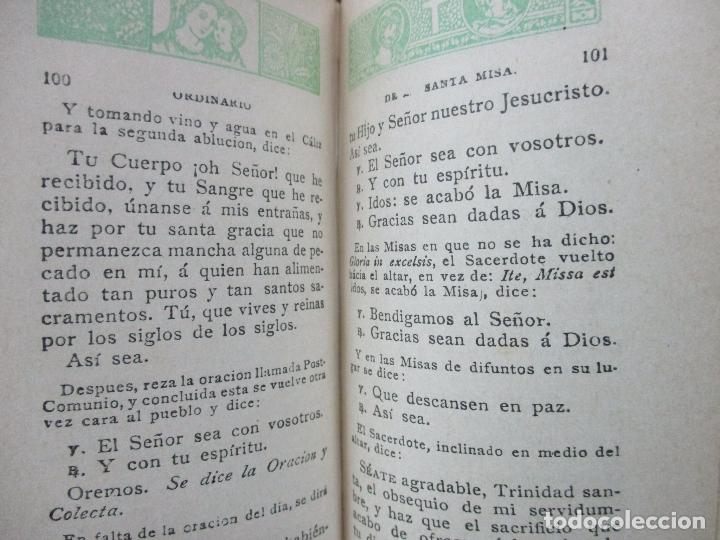 Libros antiguos: LIBRO DE HORAS ABREVIADO. 1891. - Foto 6
